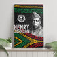 Henry Johnson Black History Month Canvas Wall Art Pan African Colors Tribal Geometric Pattern