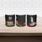 Henry Johnson Black History Month Ceramic Mug Pan African Colors Tribal Geometric Pattern
