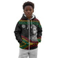 Henry Johnson Black History Month Kid Hoodie Pan African Colors Tribal Geometric Pattern