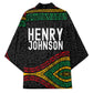 Henry Johnson Black History Month Kimono Pan African Colors Tribal Geometric Pattern