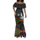 Henry Johnson Black History Month Mermaid Dress Pan African Colors Tribal Geometric Pattern
