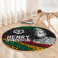 Henry Johnson Black History Month Round Carpet Pan African Colors Tribal Geometric Pattern