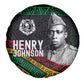 Henry Johnson Black History Month Spare Tire Cover Pan African Colors Tribal Geometric Pattern