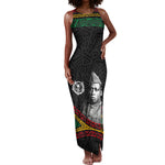 Henry Johnson Black History Month Tank Maxi Dress Pan African Colors Tribal Geometric Pattern