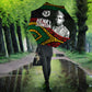 Henry Johnson Black History Month Umbrella Pan African Colors Tribal Geometric Pattern