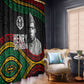 Henry Johnson Black History Month Window Curtain Pan African Colors Tribal Geometric Pattern