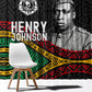 Henry Johnson Black History Month Window Curtain Pan African Colors Tribal Geometric Pattern