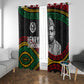 Henry Johnson Black History Month Window Curtain Pan African Colors Tribal Geometric Pattern