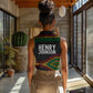 Henry Johnson Black History Month Women Sleeveless Polo Shirt Pan African Colors Tribal Geometric Pattern