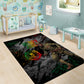 Henry Johnson Black History Month Area Rug Harlem Hellfighters Pan African Grunge Art