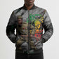 Henry Johnson Black History Month Bomber Puffer Jacket Harlem Hellfighters Pan African Grunge Art