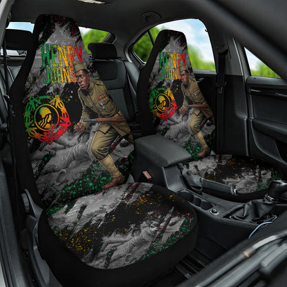 Henry Johnson Black History Month Car Seat Cover Harlem Hellfighters Pan African Grunge Art