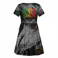 Henry Johnson Black History Month Kid Short Sleeve Dress Harlem Hellfighters Pan African Grunge Art