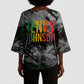 Henry Johnson Black History Month Kimono Sleeve Blouse Harlem Hellfighters Pan African Grunge Art