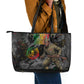 Henry Johnson Black History Month Leather Tote Bag Harlem Hellfighters Pan African Grunge Art