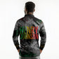 Henry Johnson Black History Month Long Sleeve Polo Shirt Harlem Hellfighters Pan African Grunge Art