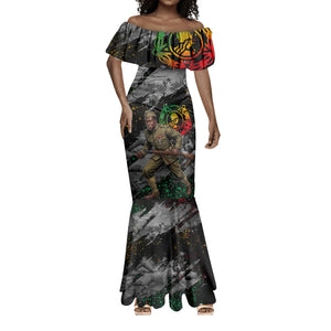 Henry Johnson Black History Month Mermaid Dress Harlem Hellfighters Pan African Grunge Art