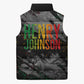 Henry Johnson Black History Month Sleeveless Puffer Jacket Harlem Hellfighters Pan African Grunge Art