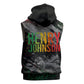 Henry Johnson Black History Month Sleeveless Zip Hoodie Harlem Hellfighters Pan African Grunge Art