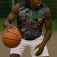 Henry Johnson Black History Month Sleeveless Zip Hoodie Harlem Hellfighters Pan African Grunge Art