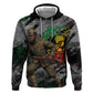 Henry Johnson Black History Month Zip Hoodie Harlem Hellfighters Pan African Grunge Art