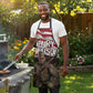 Henry Johnson Black History Month Apron Distressed US Flag American Hero Portrait