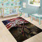 Henry Johnson Black History Month Area Rug Distressed US Flag American Hero Portrait