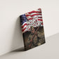 Henry Johnson Black History Month Canvas Wall Art Distressed US Flag American Hero Portrait