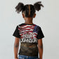 Henry Johnson Black History Month Kid T shirt Distressed US Flag American Hero Portrait