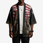 Henry Johnson Black History Month Kimono Distressed US Flag American Hero Portrait