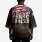 Henry Johnson Black History Month Kimono Distressed US Flag American Hero Portrait