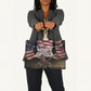 Henry Johnson Black History Month Leather Bag Distressed US Flag American Hero Portrait