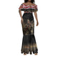 Henry Johnson Black History Month Mermaid Dress Distressed US Flag American Hero Portrait