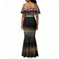 Henry Johnson Black History Month Mermaid Dress Distressed US Flag American Hero Portrait