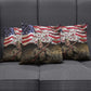 Henry Johnson Black History Month Pillow Cover Distressed US Flag American Hero Portrait