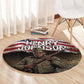 Henry Johnson Black History Month Round Carpet Distressed US Flag American Hero Portrait