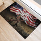Henry Johnson Black History Month Rubber Doormat Distressed US Flag American Hero Portrait