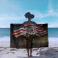 Henry Johnson Black History Month Sarong Distressed US Flag American Hero Portrait