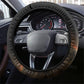 Henry Johnson Black History Month Steering Wheel Cover Distressed US Flag American Hero Portrait