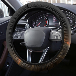 Henry Johnson Black History Month Steering Wheel Cover Distressed US Flag American Hero Portrait