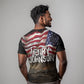 Henry Johnson Black History Month T shirt Distressed US Flag American Hero Portrait