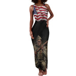 Henry Johnson Black History Month Tank Maxi Dress Distressed US Flag American Hero Portrait