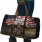 Henry Johnson Black History Month Travel Bag Distressed US Flag American Hero Portrait