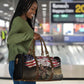 Henry Johnson Black History Month Travel Bag Distressed US Flag American Hero Portrait