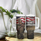 Henry Johnson Black History Month Tumbler With Handle Distressed US Flag American Hero Portrait