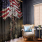 Henry Johnson Black History Month Window Curtain Distressed US Flag American Hero Portrait