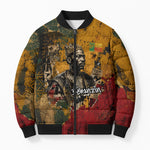 Benin Independence Day King Behanzin Bomber Puffer Jacket Dahomey Amazons National Motto