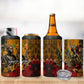 Benin Independence Day King Behanzin 4 in 1 Can Cooler Tumbler Dahomey Amazons National Motto