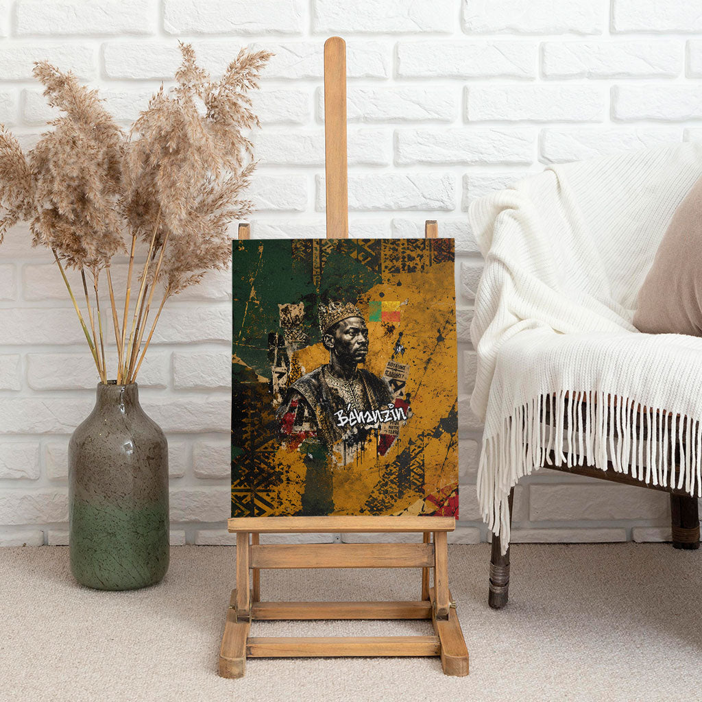 Benin Independence Day King Behanzin Canvas Wall Art Dahomey Amazons National Motto