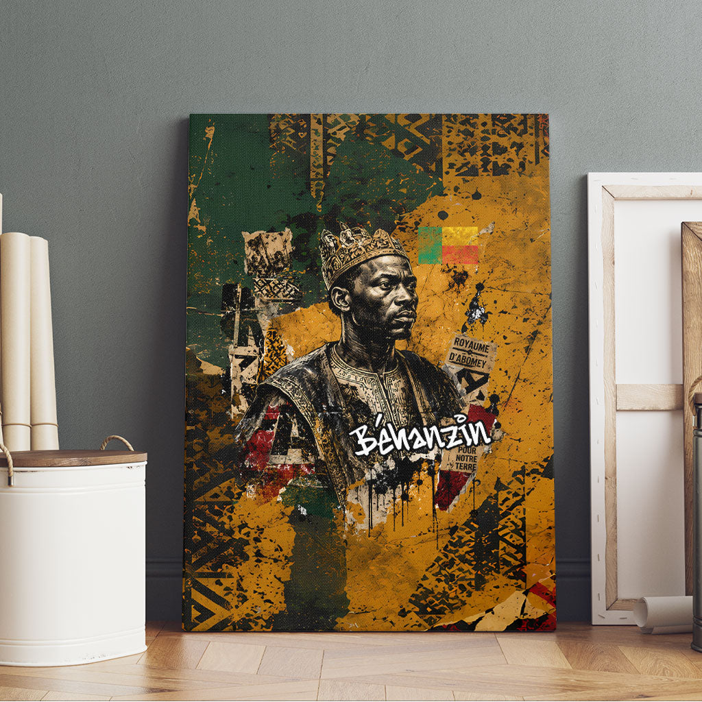 Benin Independence Day King Behanzin Canvas Wall Art Dahomey Amazons National Motto